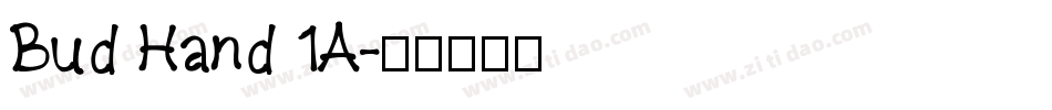 Bud Hand 1A字体转换